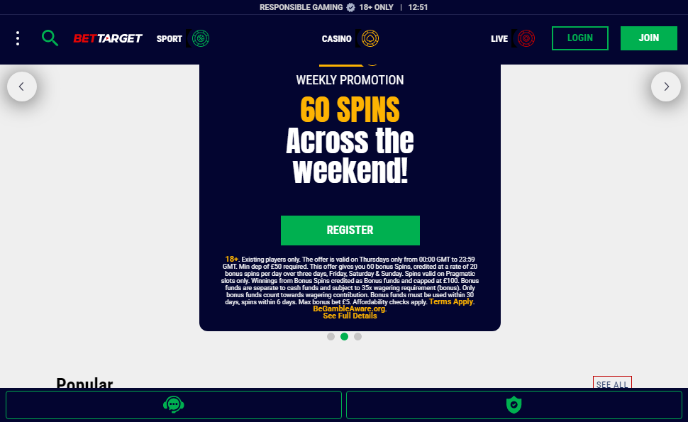 Generation VIP Casino Desktop screenshot